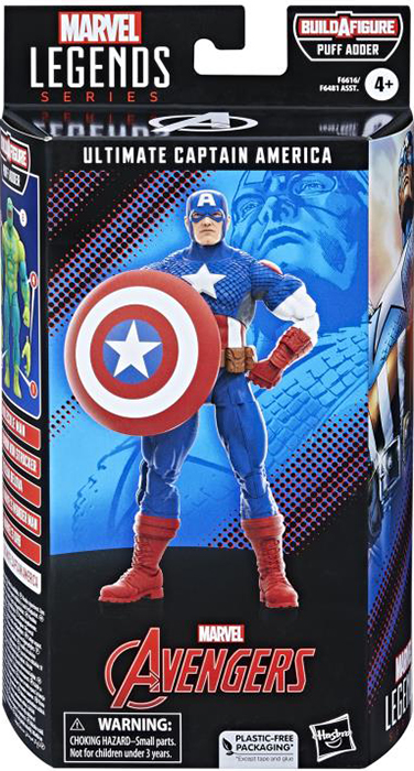 Captain America Ultimate Puff Adder BAF | The Avengers (Classic Comic) | Marvel Legends