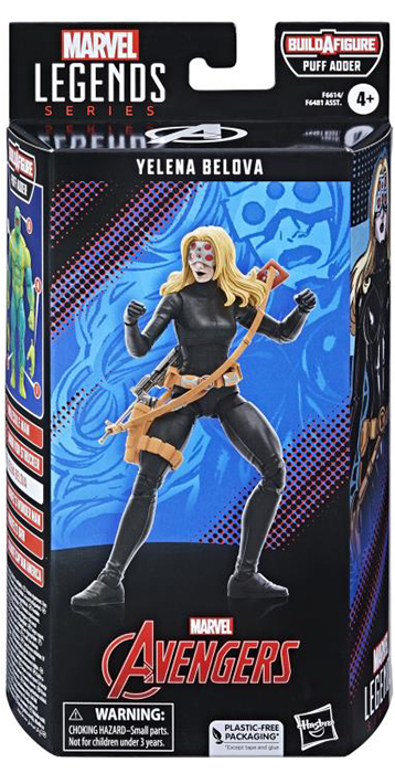 Yelena Belova Black Widow Puff Adder BAF | The Avengers (Classic Comic) | Marvel Legends
