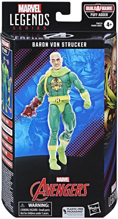 Baron Von Strucker Puff Adder BAF | The Avengers (Classic Comic) | Marvel Legends