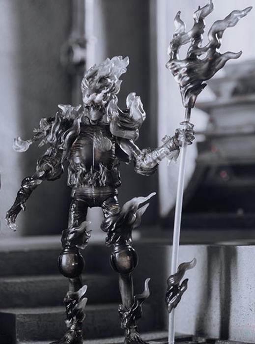 Judge Fire Black and White 1/18 Scale Exquisite Mini | 2000 A.D. Judge Dredd | Hiya Toys