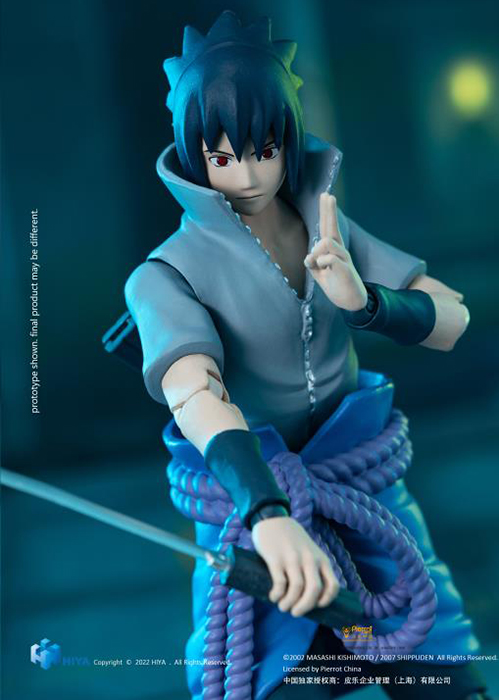 Sasuke Uchiha Exquisite Basic 1/12 Scale | Naruto: Shippuden | Hiya Toys
