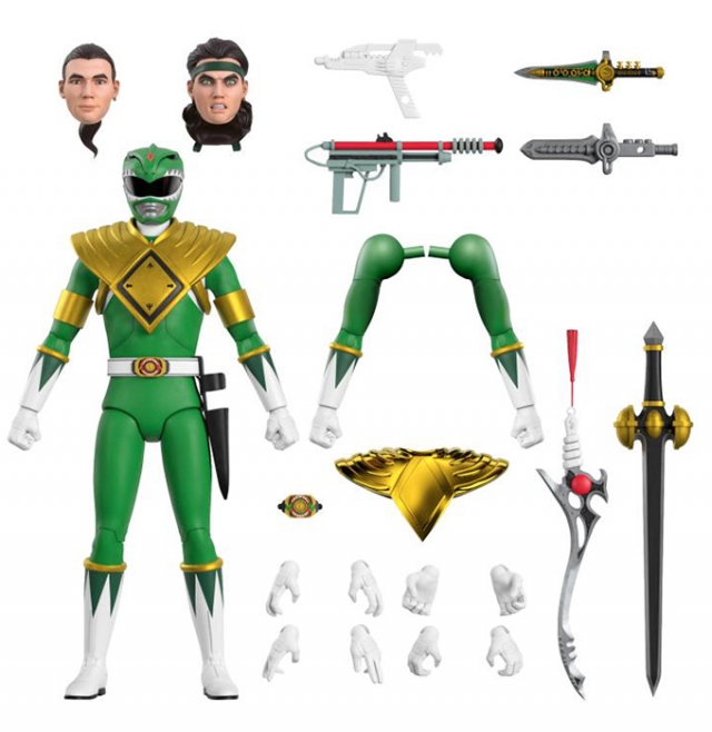 Green Ranger 7-inch Scale | Mighty Morphin Power Rangers Ultimates | Super7