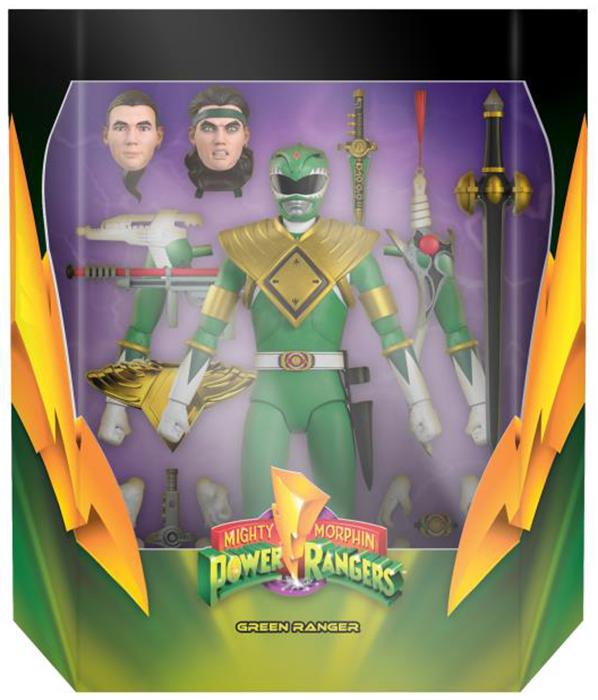 Green Ranger 7-inch Scale | Mighty Morphin Power Rangers Ultimates | Super7