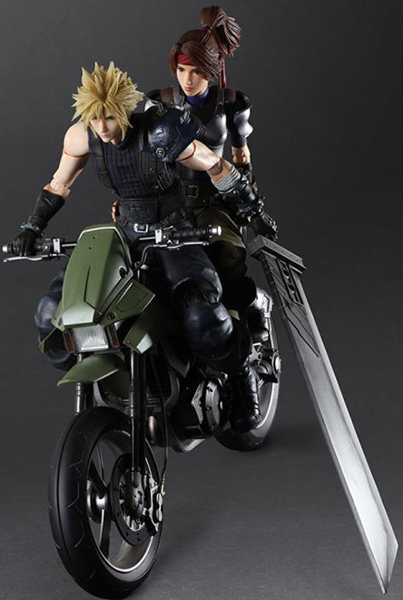 Jessie, Cloud and Motorcycle Set Play Arts Kai | Final Fantasy VII: Remake | Square Enix