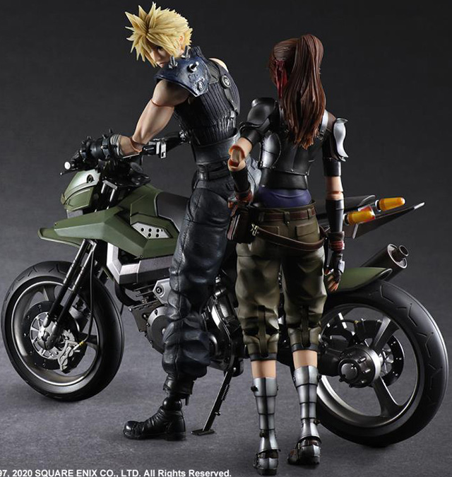 Jessie, Cloud and Motorcycle Set Play Arts Kai | Final Fantasy VII: Remake | Square Enix