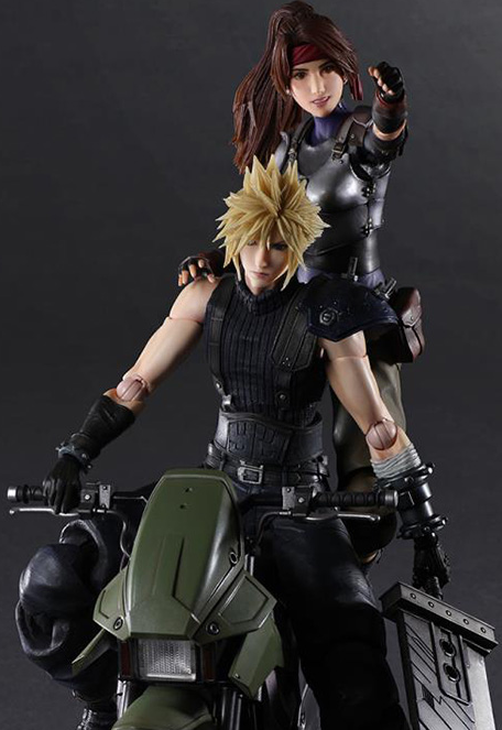 Jessie, Cloud and Motorcycle Set Play Arts Kai | Final Fantasy VII: Remake | Square Enix