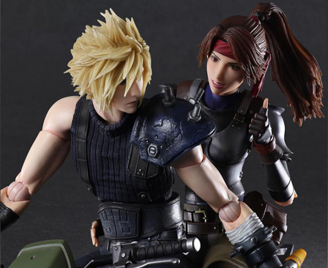 Jessie, Cloud and Motorcycle Set Play Arts Kai | Final Fantasy VII: Remake | Square Enix