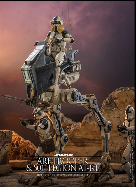 ARF Trooper and 501st Legion AT-RT 1/6th Scale Collectible Set | Hot Toys TV Masterpiece | Star Wars: The Clone Wars