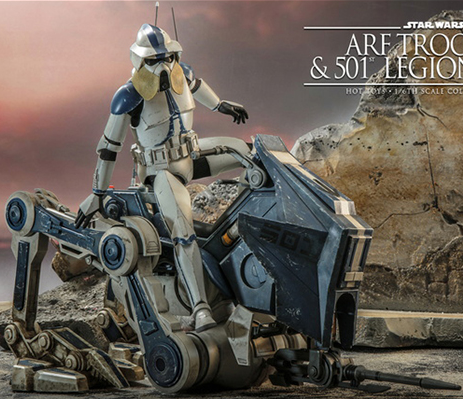 ARF Trooper and 501st Legion AT-RT 1/6th Scale Collectible Set | Hot Toys TV Masterpiece | Star Wars: The Clone Wars
