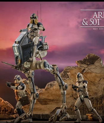 ARF Trooper and 501st Legion AT-RT 1/6th Scale Collectible Set | Hot Toys TV Masterpiece | Star Wars: The Clone Wars