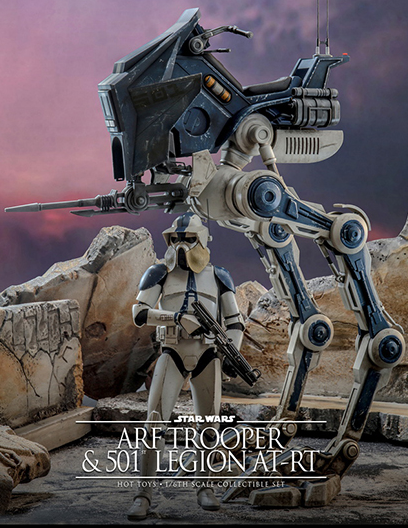 ARF Trooper and 501st Legion AT-RT 1/6th Scale Collectible Set | Hot Toys TV Masterpiece | Star Wars: The Clone Wars