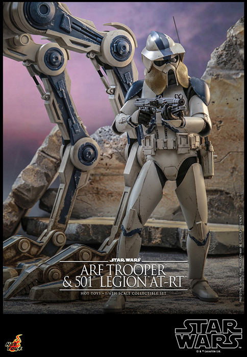 ARF Trooper and 501st Legion AT-RT 1/6th Scale Collectible Set | Hot Toys TV Masterpiece | Star Wars: The Clone Wars