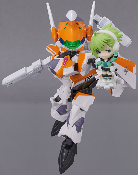 VF-31E Siegfried Chuck Mustang Use Version and Reina Prowler Set Tiny Session | Macross Delta | Bandai Spirits