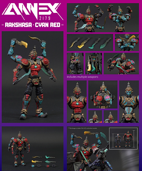 FAV-H15 Rakshasa-Cyan Red 1:18 Scale | Annex 2179 FAV