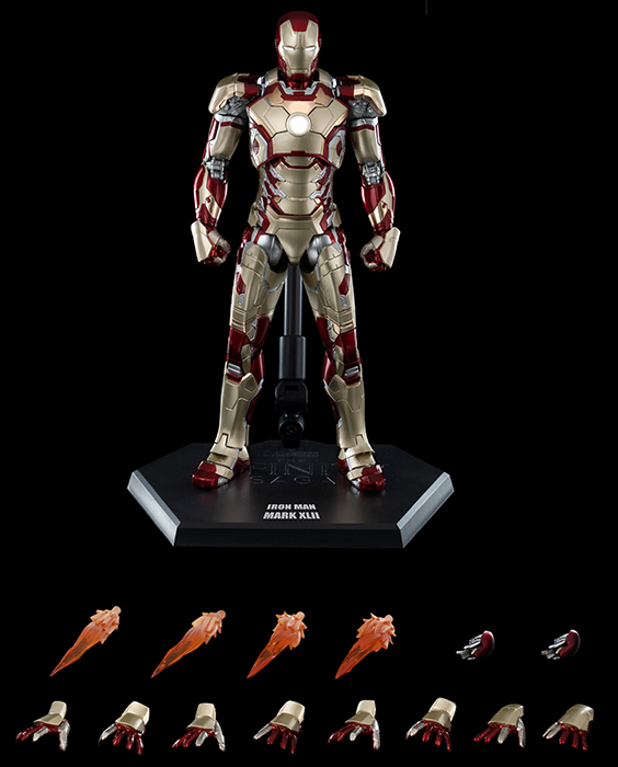 Iron Man Mark 42 DLX Collectible Figure| Threezero Avengers: Infinity Saga DLX