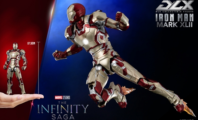 Iron Man Mark 42 DLX Collectible Figure| Threezero Avengers: Infinity Saga DLX