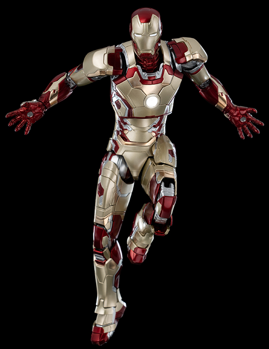 Iron Man Mark 42 DLX Collectible Figure| Threezero Avengers: Infinity Saga DLX