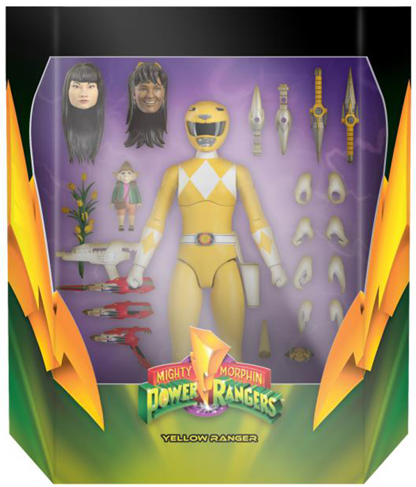 Yellow Ranger 7-inch Scale | Mighty Morphin Power Rangers Ultimates | Super7