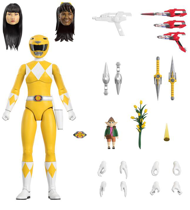 Yellow Ranger 7-inch Scale | Mighty Morphin Power Rangers Ultimates | Super7
