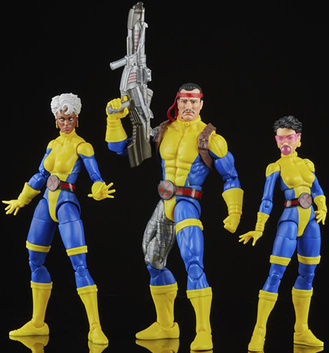 Forge, Storm, and Jubilee 6-inch Scale Three-Pack | The Uncanny X-Men | Marvel Legends 60th Anniversary 