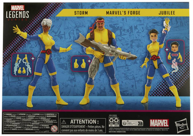 Forge, Storm, and Jubilee 6-inch Scale Three-Pack | The Uncanny X-Men | Marvel Legends 60th Anniversary 