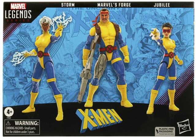 Forge, Storm, and Jubilee 6-inch Scale Three-Pack | The Uncanny X-Men | Marvel Legends 60th Anniversary 