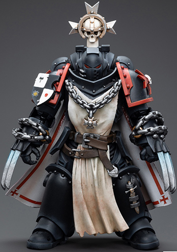 Black Templars Primaris Sword Brethren Alberic 1/18 Scale | Warhammer 40K | Joy Toy