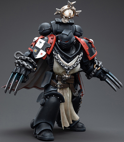 Black Templars Primaris Sword Brethren Alberic 1/18 Scale | Warhammer 40K | Joy Toy