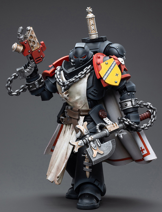 Black Templars Primaris Sword Brethren Granbertus 1/18 Scale | Warhammer 40K | Joy Toy 