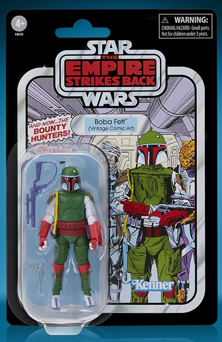 Boba Fett 3.75-Inch Scale Vintage Comic Art | Star Wars: Episode V The Empire Strikes Back | Star Wars The Vintage Collection