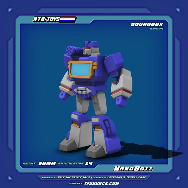 NB-004 Soundbox and Cassettes Set of 5 NanoBotz | HTB Toys