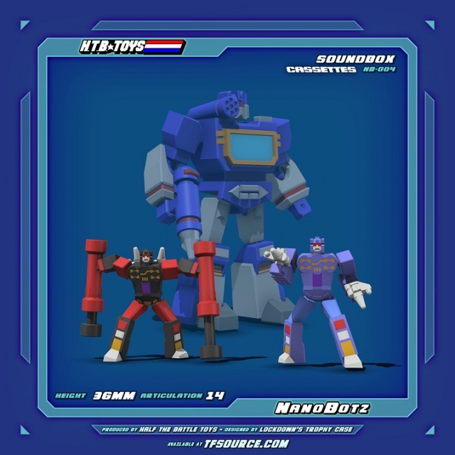 NB-004 Soundbox and Cassettes Set of 5 NanoBotz | HTB Toys