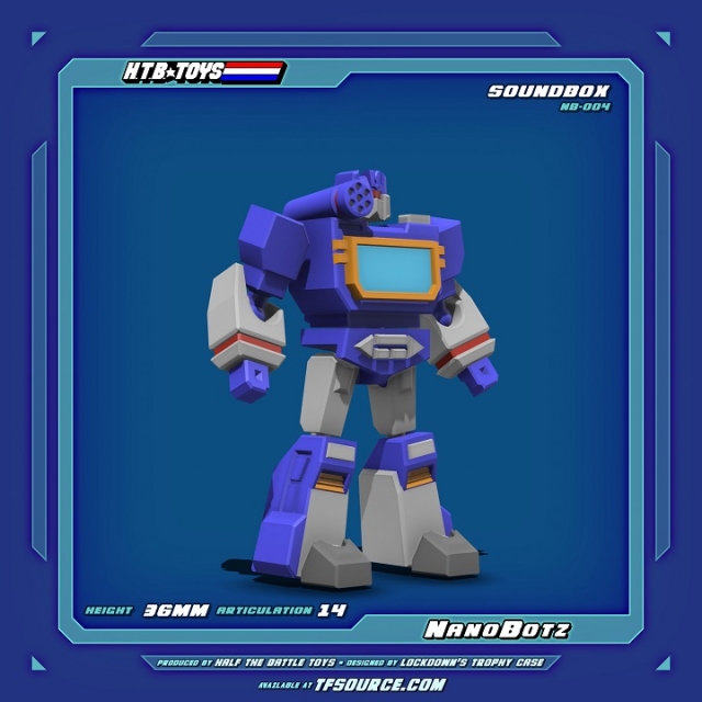 NB-004 Soundbox and Cassettes Set of 5 NanoBotz | HTB Toys