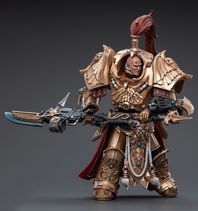 Adeptus Custodes Shield-Captain in Allarus Terminator Armour Hydon Seronis 1/18 Scale | Warhammer 40K | Joy Toy