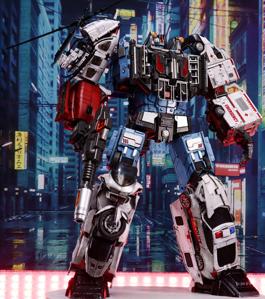 GT-08 Guardian Combiner Set of 5 Battle Damage Version | Generation Toy