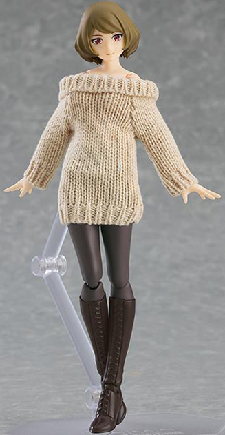 No.574 Female Body Chiaki with Off-the-Shoulder Sweater Dress figma | Max Factory