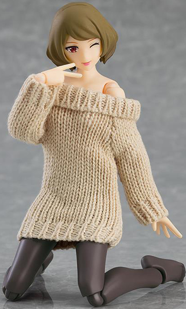 No.574 Female Body Chiaki with Off-the-Shoulder Sweater Dress figma | Max Factory