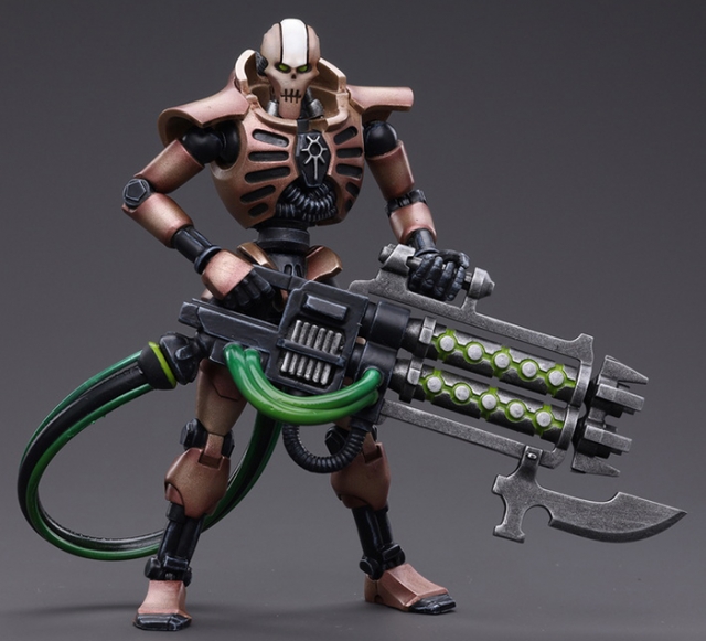 Necrons Szarekhan Dynasty lmmortal with Gauss Blaster 1/18 Scale Set of 2 | Warhammer 40K | Joy Toy