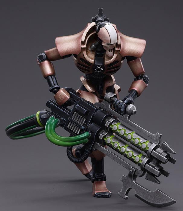 Necrons Szarekhan Dynasty lmmortal with Gauss Blaster 1/18 Scale Set of 2 | Warhammer 40K | Joy Toy