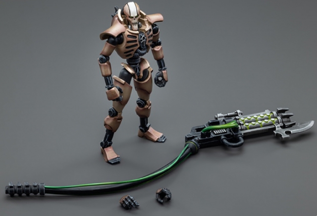 Necrons Szarekhan Dynasty lmmortal with Gauss Blaster 1/18 Scale Set of 2 | Warhammer 40K | Joy Toy