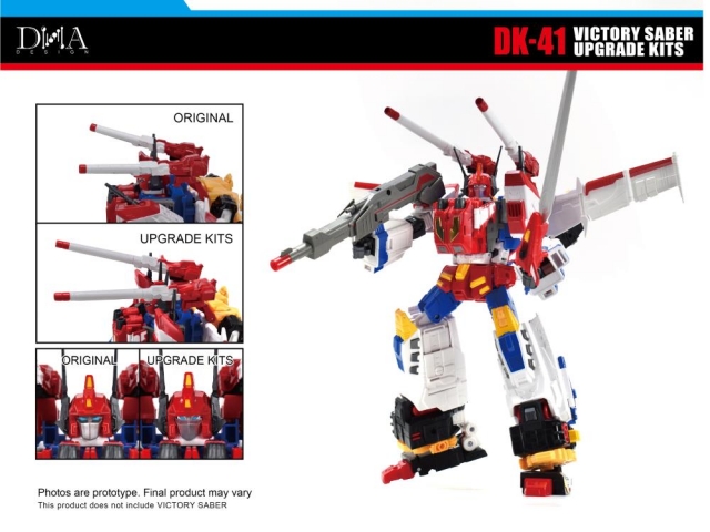 DK-41 Upgrade Kit for Transformers Generations Victory Saber | Dna Design | Upgrade Kit