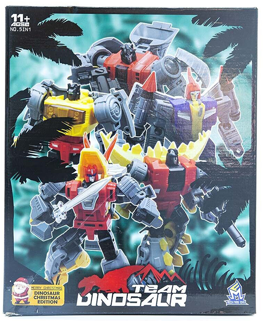 Team Dinosaur Christmas Edition Set of 5 | Mech Fans Toys
