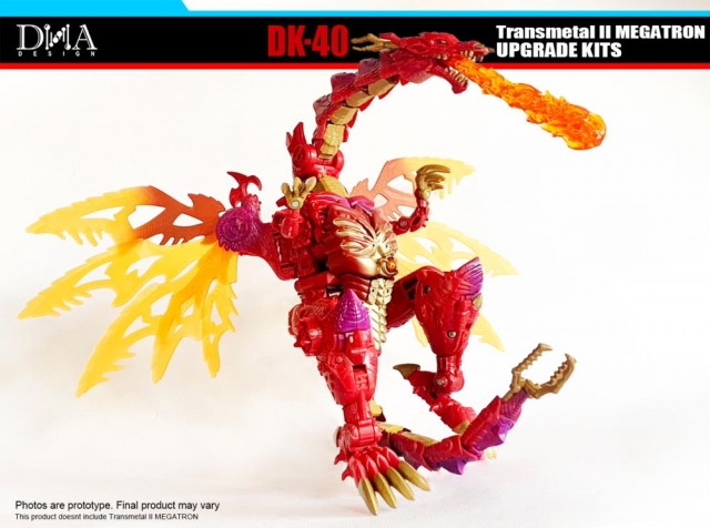DK-40 Upgrade Kit for Transformers Legacy Transmetal II Megatron | Dna Design | Upgrade Kit