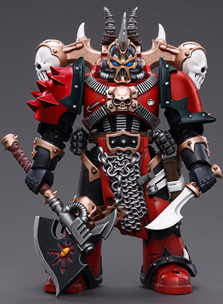 Chaos Space Marines Red Corsairs Exalted Champion Gotor the Blade 1/18 Scale | Warhammer 40K | Joy Toy 