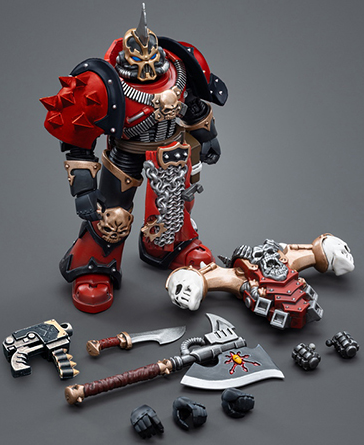 Chaos Space Marines Red Corsairs Exalted Champion Gotor the Blade 1/18 Scale | Warhammer 40K | Joy Toy 