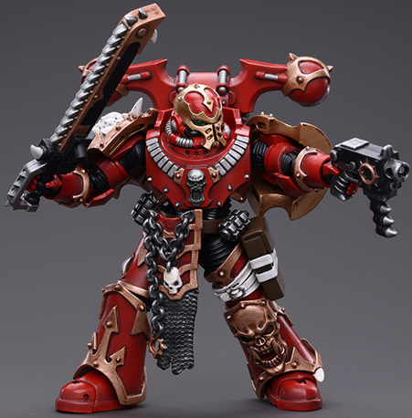 Chaos Space Marines Crimson Slaughter Brother Maganar 1/18 Scale | Warhammer 40K | Joy Toy 