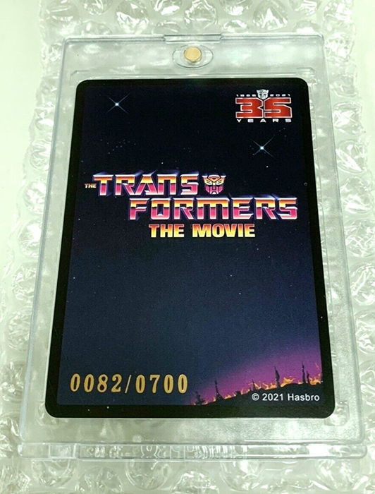 Poster 35 Years Limited Collection Card | Transformers The Movie 1986