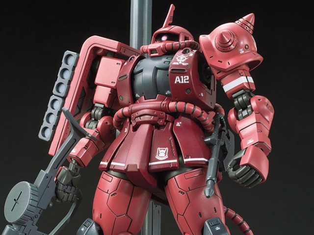 MS-06S Zaku II Char Red Comet Version 1:144 Scale High Grade Model Kit | Mobile Suit Gundam: The Origin | Bandai Spirits