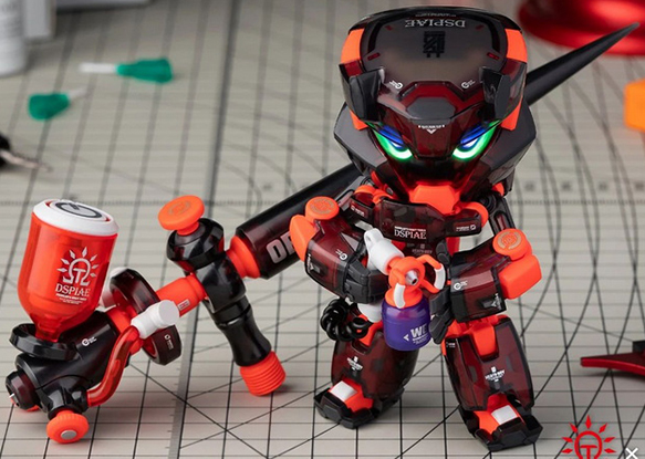 Heats Boy with Giant Airbrush Black Version | Earnestcore Craft