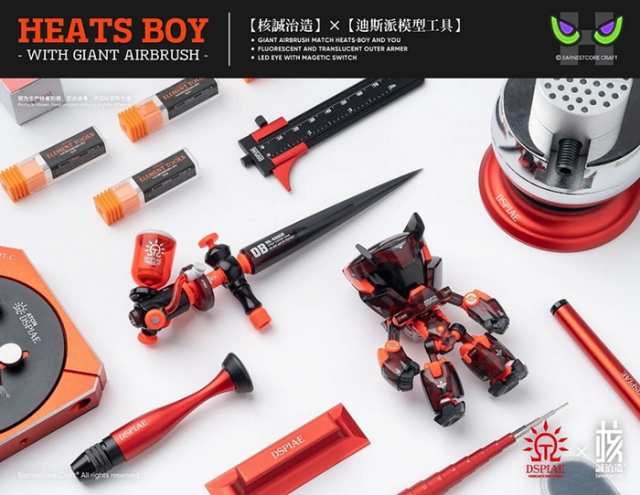 Heats Boy with Giant Airbrush Black Version | Earnestcore Craft